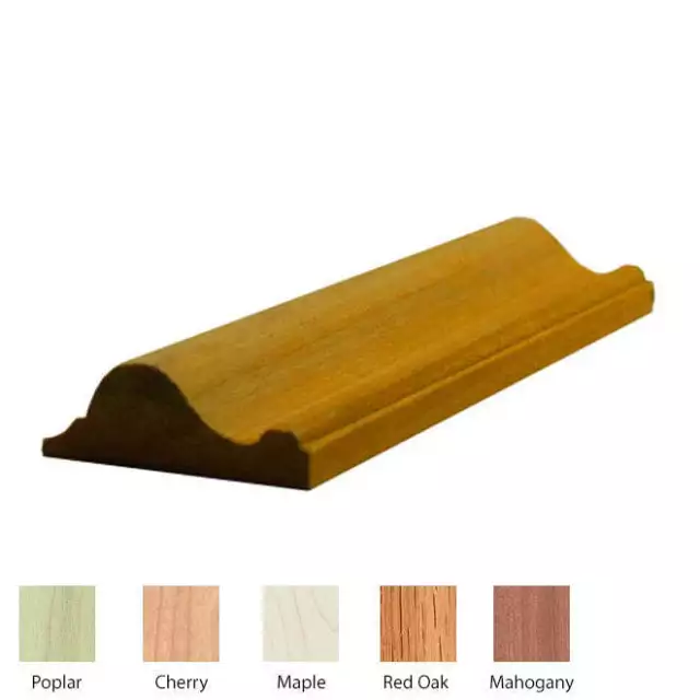 EWPM17 Panel Moulding Trim, 9/16" x 1-1/2" Unfinished Solid Hardwood Trim