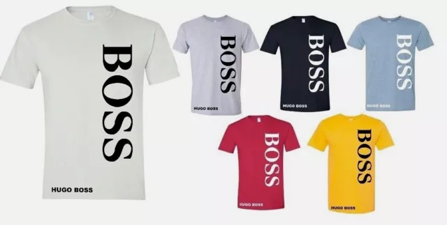 Hugo Boss Mens-Shirt-Logo Graphic, Short Sleeve,M-L-Xl