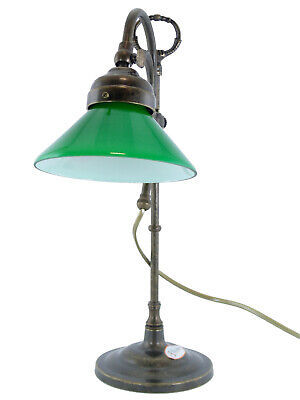 Lampada ottone brunito da tavolo,scrivania,lampade saliscendi stile liberty sc21 2