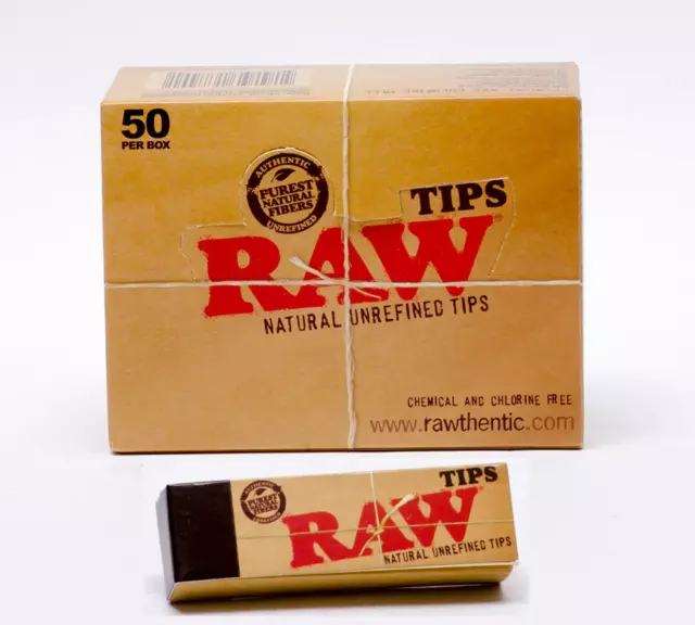 RAW Rolling Paper Roach Filter Tips Chlorine Free Filter tips / Roach Book