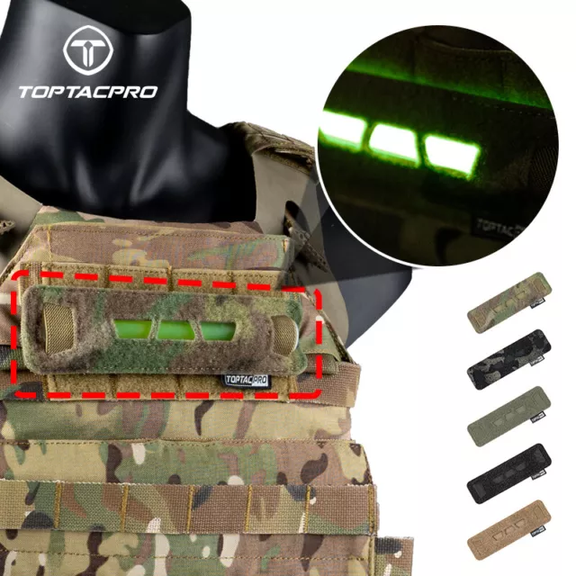 TOPTACPRO Tactical Glow Sticks Pouch Fluorescence Light bag Laser Hook & Look MC