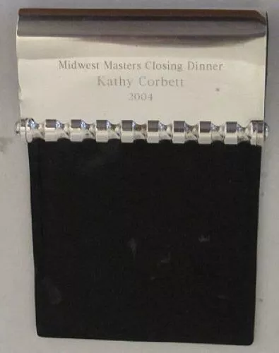 TIFFANY & Co 925 Sterling Silver Midwest Masters Presentation Notepad Holder