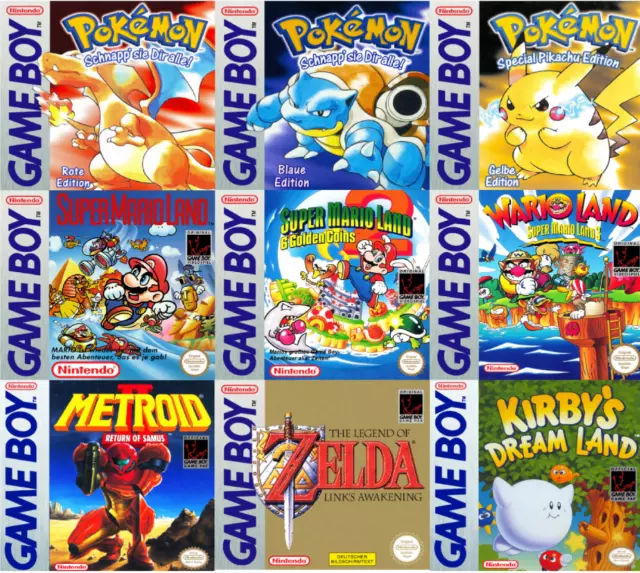 Game Boy Classic Spiele / Top & günstig / Pokémon, Mario, Zelda, Tetris uvm.