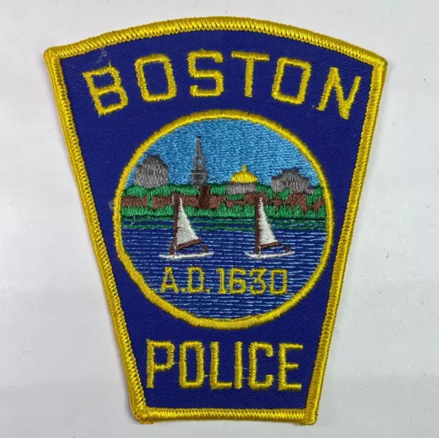 Boston Police Massachusetts MA Patch O1B