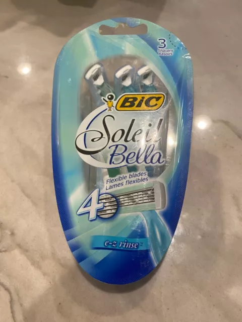 BIC Soleil Bella for Woman 4 Flexible Blades - 3 Disposable Razors Per Pack