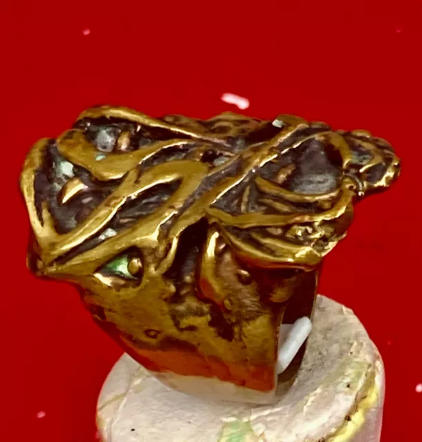 Bague brutaliste des années 70 de Pal Kepenyes -  N°2 - bijou d' artiste - N°153