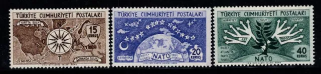 Turkei 1954 Mi. 1388-1390 Postfrisch 100% 15K, 20K, 40K, Pakt