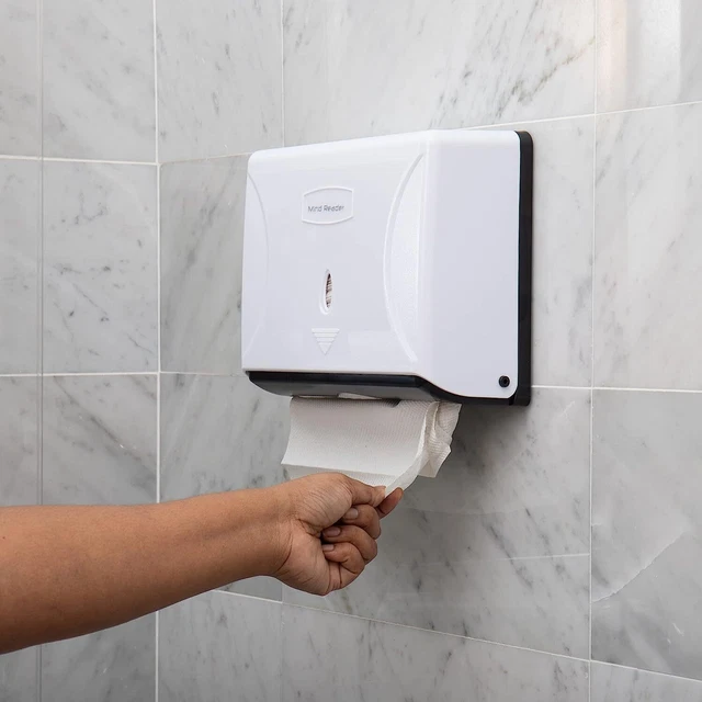 HAND PAPER TOWEL Dispenser Wall Mount Touchless Commercial Folded