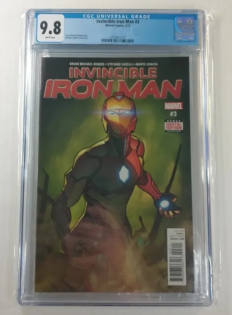 Invincible Iron Man # 3  2017 CGC 9.8 1st Riri Williams in Ironheart Armor
