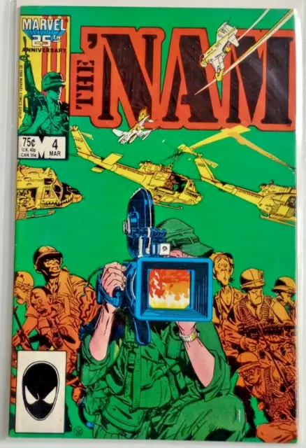The Nam Comic Book #4 Marvel March 1986 Vintage Vietnam Collectible Military USA