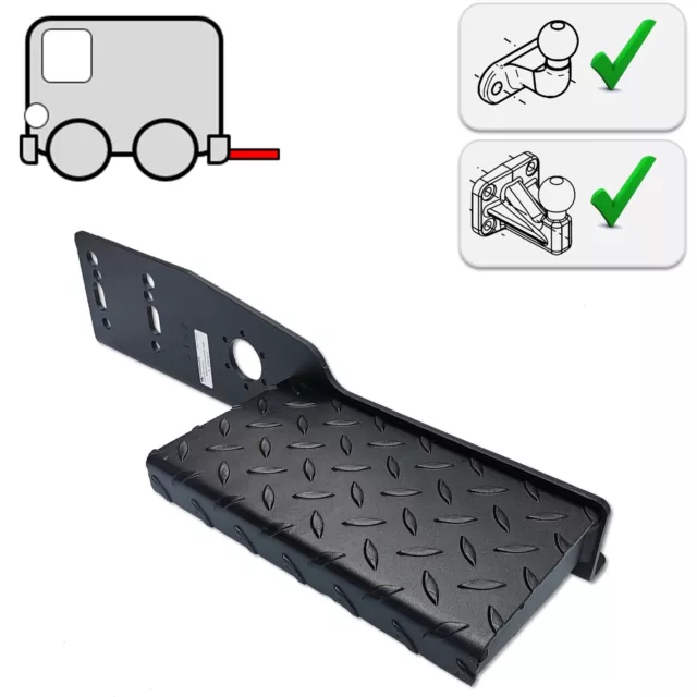 Trittbrett recht Trittstufe Auftritt AHK 2- und 4 Loch Flanschkugel (eckig)