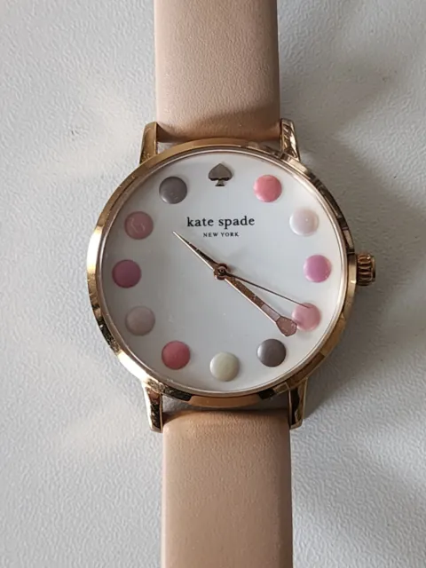 Kate Spade Metro Rose Gold-Tone Live Colorfully New York Quartz Watch-KSW1253
