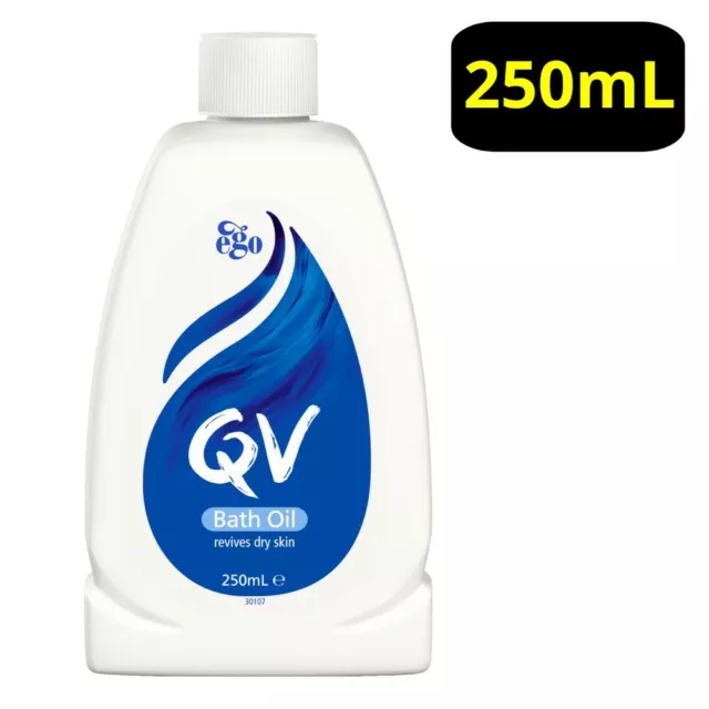 QV Bath Oil 250mL Revives Dry Sensitive Skin Non-Greasy Perfume Free Ego