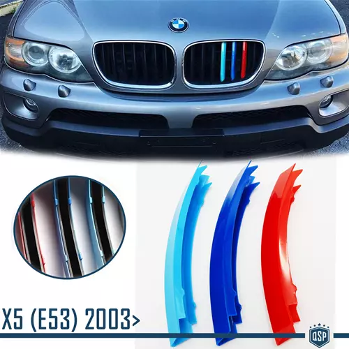 Fasce RIGID COVER calandra PER Bmw X5 E53 03-06 Restyling Colori M sport Tuning