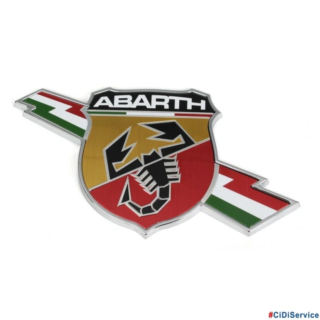 EMBLEMA ADESIVO DISTINTIVO Logo Fiat Abarth 500 595 695 Punto Bravo
