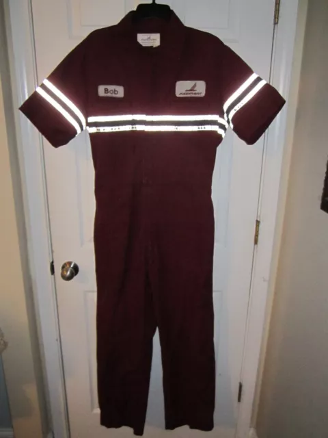 Piedmont Airlines Ground Crew Coveralls Size Medium With Patches NICE