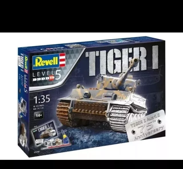 Tiger - Geschenkset 75 Jahre Bausatz 1:35 Deutscher Panzer Modell Revell 05790