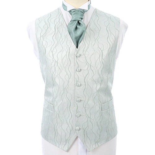 Cappotto in vita verde Swirl Ex Hire ballo di nozze formale (taglie adulti e ragazzi)