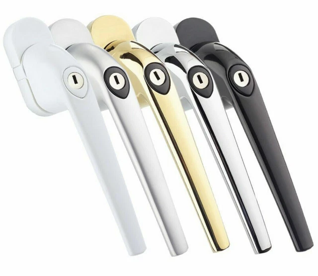 UPVC PVC TILT and Turn Upvc Window Handle Locking White Brass Black ...