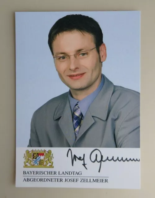 Autogramm Josef Zellmeier CSU Politiker MdL (72849)