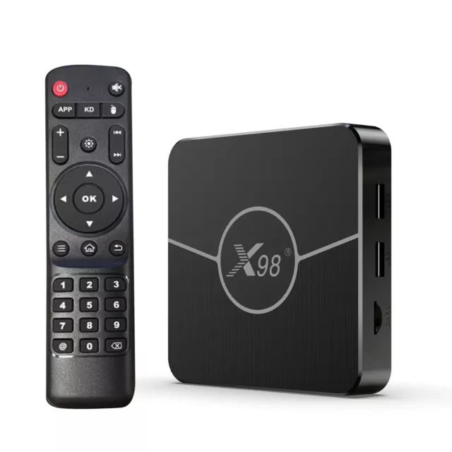 Reproductor multimedia WIFI X98 Plus Smart TV BOX 4 GB + 32 GB Android 11.0 cuatro núcleos 2024