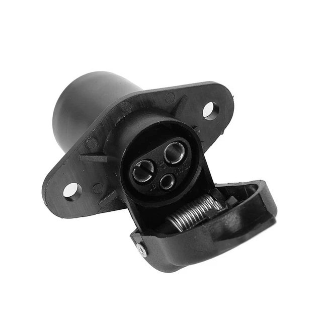 Neuf Haute Qualité Produit 3-hole Prise Tout Neuf 12v 3 Broche Remorque Prise