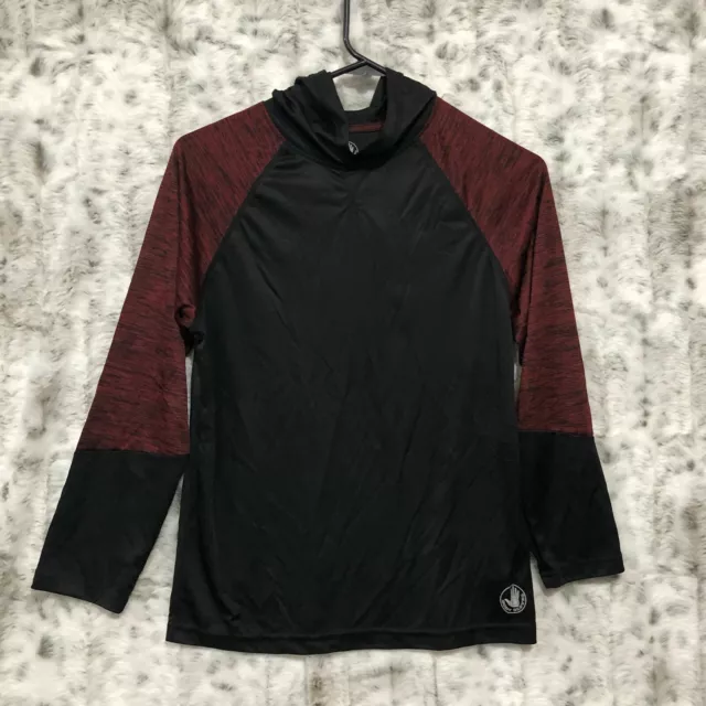 Body Glove Boys Active Polyester Pullover Black Maroon Youth 14 (L)