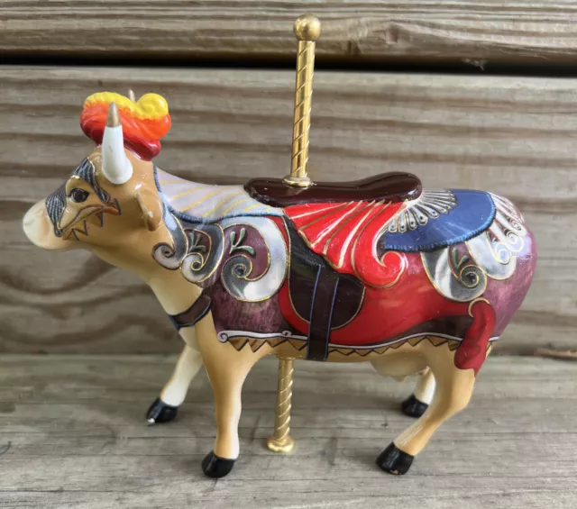 Ceramic Cow Parade Lady Camoolot Cow Figurine #7315 Collectible Westland 2002