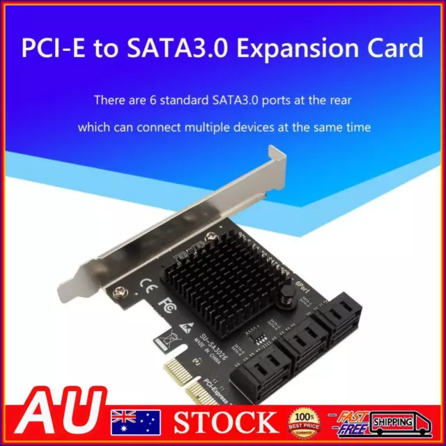 PCIe SATA Adapter 6 Port SATA III to PCI Express 3.0 X4 Internal Expansion Card
