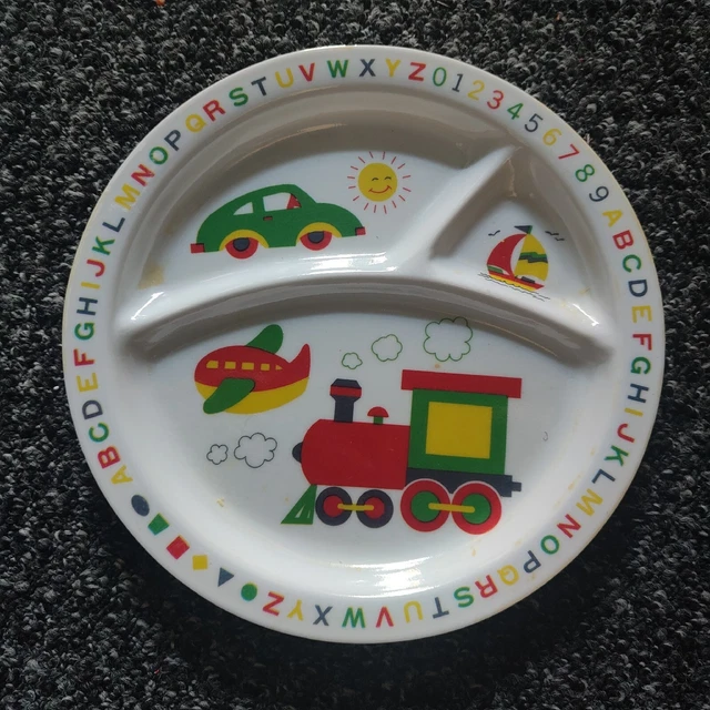Plato seccionado vintage de los años 00 para niños