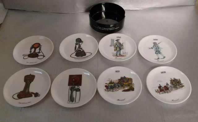 5 Dessous De Verres En Mélamine - Collection Musée Postal La Poste (PTT) - Pratique Et Décoratif