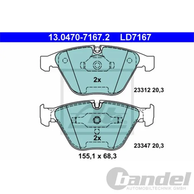 ATE DISQUES DE FREIN 324mm PLAQUETTES CÉRAMIQUE AVANT convient pour BMW 5 E60 E61 6 E63 E64 3