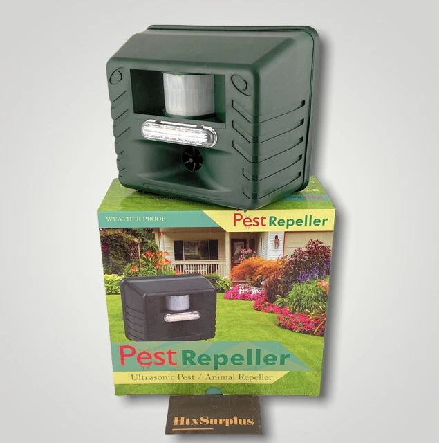 🌟Yard Sentinel Ultrasonic Animal Repeller w Strobe For Pests Rats Bird Squirrel