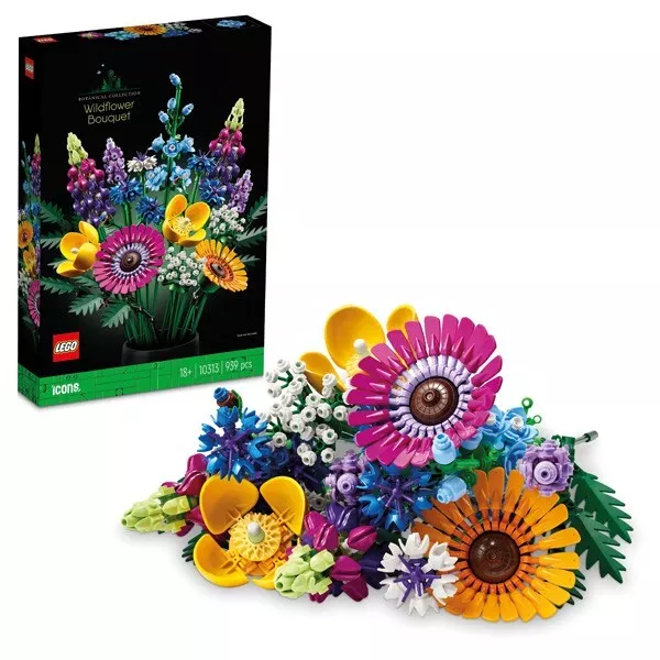 LEGO ICONS 10313 mazzo di fiori selvatici Botanical Collection