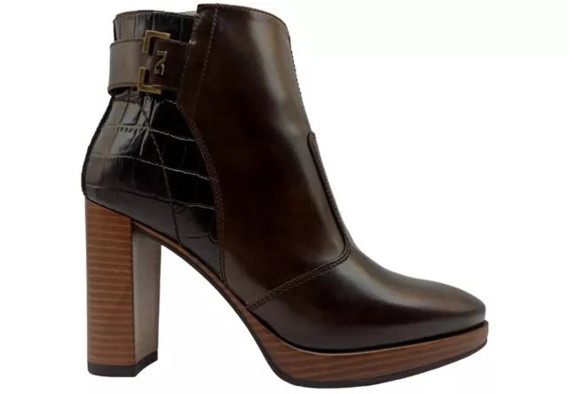Stivali alti con tacco nero giardini cheap