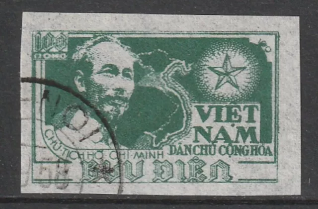 Vietnam Michel 5 B ""Ho Chi Minh"" 100 D. verde timbrato