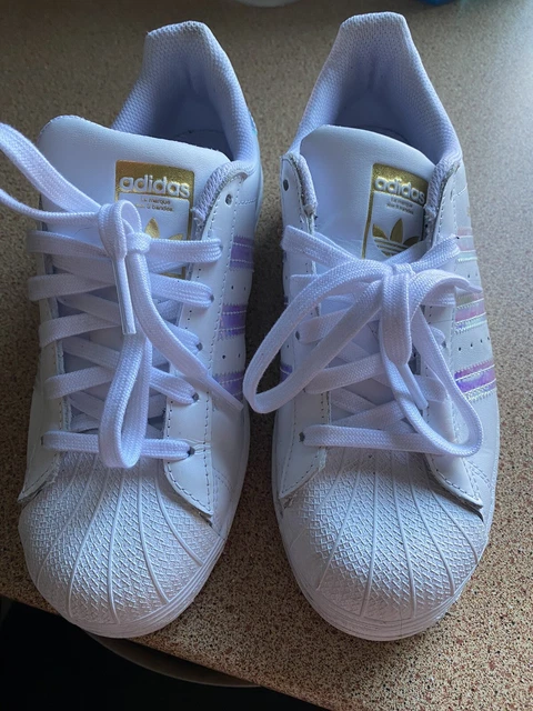ADIDAS FARM PRINT Superstar Trainers Dust Pink Floral Pattern