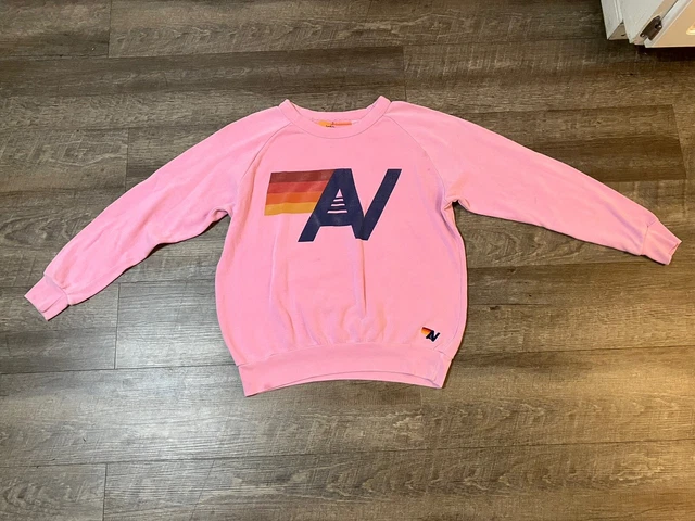 AVIATOR NATION Pink Sweatshirt Size Small