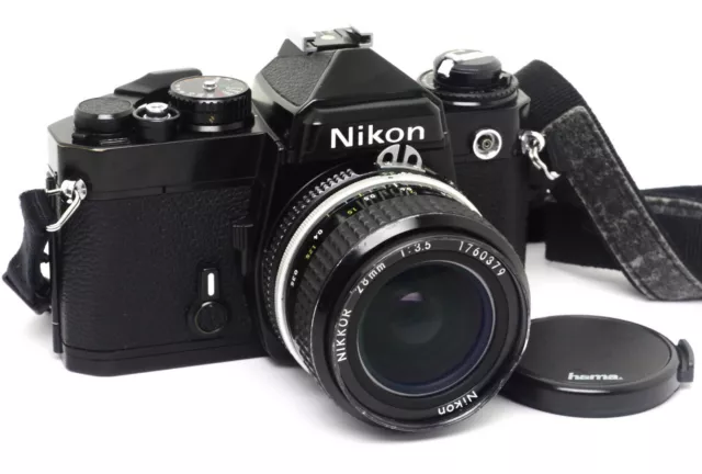 ✮ Nikon FE mit Nikkor 28mm f/3.5 Ai #3784094 || vom Händler!