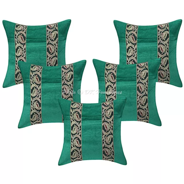 Housse de coussin indienne en velours, taie d'oreiller ethnique...