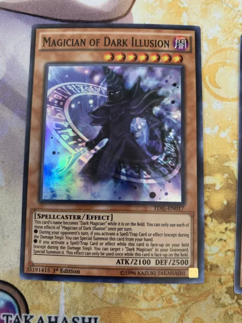 Magician of Dark Illusion TDIL-EN017 Super Rare 1st Edition NM Yugioh