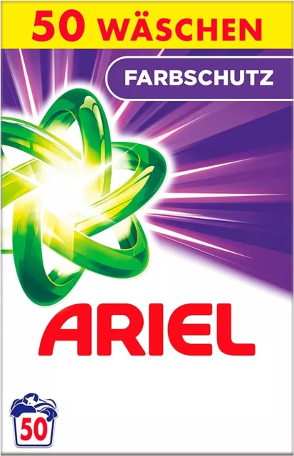 Ariel Colorwaschmittel Pulver Vollwaschmittel Farbschutz 50 Waschladungen 3,25kg