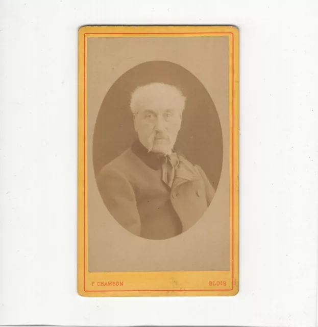 F. Chambon CDV Foto Herrenportrait - Blois 1870er