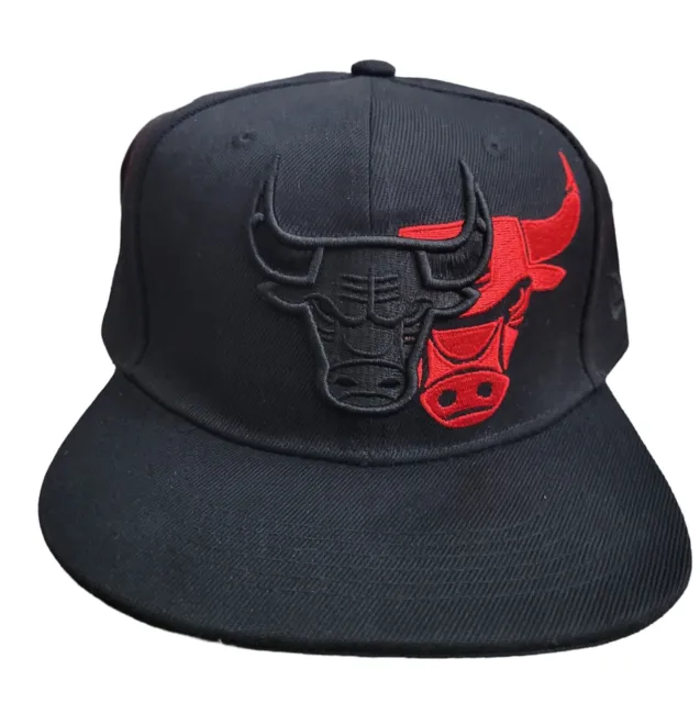 Chicago Bulls Snapback Hat Adjustable Fit Cap Black Free Fast Shipping