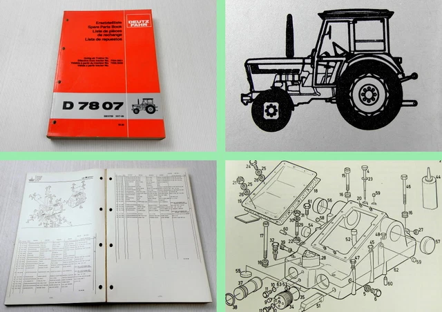 original Deutz D 7207C Traktor Schlepper Ersatzteilliste 1981 Ersatzteilkatalog - Klöckner Humboldt Deutz Aktiengesellschaft Köln - Angerer