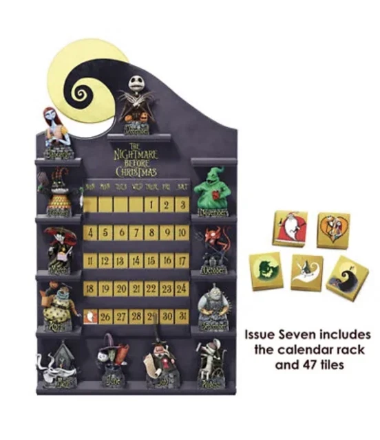 NIGHTMARE BEFORE CHRISTMAS Perpetual Calendar Bradford Exchange