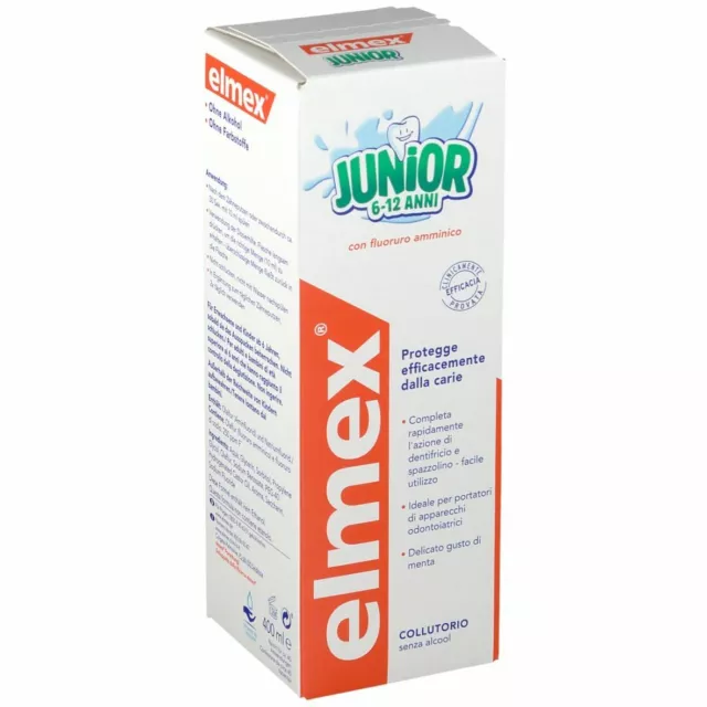 ✅Elmex Junior Mundspülung 400 ml - Kinder Mundspülung mit Fluorid gegen Karies✅