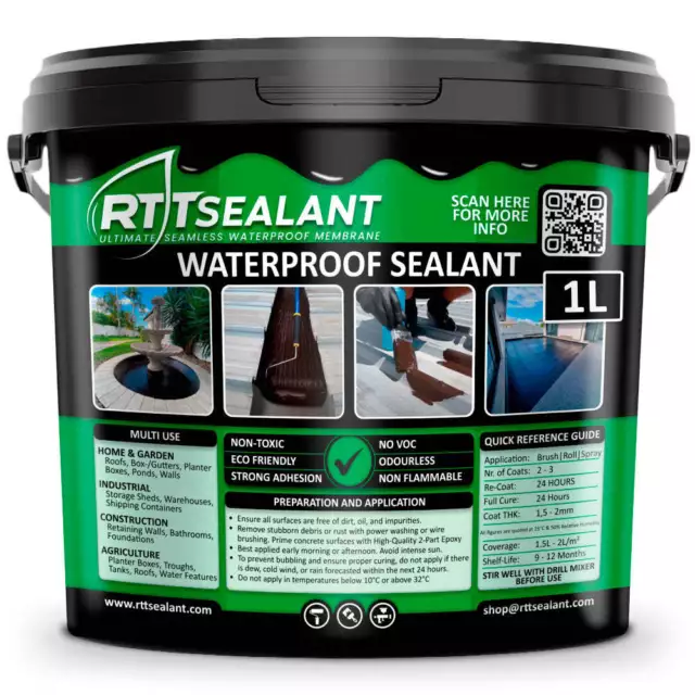 RTTSealant - Liquid Rubber | Waterproof Sealant - Seal any leaks quick and easy. 2