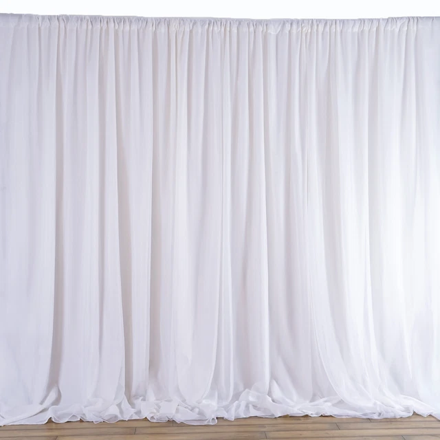 WHITE BACKDROP 20 8 ft Stage Party Wedding Tradeshow Photo Booth Decorations
