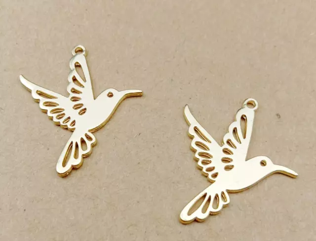 25mmx28mm Hummingbird Charms for Jewelry Making,Crafting Earring Bracelet DIY